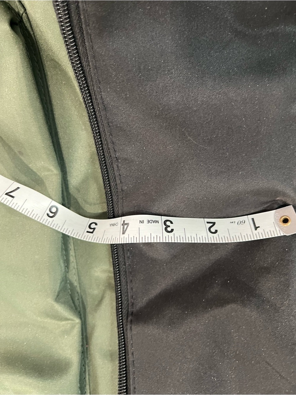 DSW Olive and Black Two-Tone Travel Backpack Tote - Picture 7 of 13